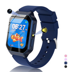 Smart Watch for Kids Ages 8-12, Smart Watch with 26 Games, Educational Toys, HD Camera, Video, Music Alarm, Audio Books, Learning Card, Flashlight (Blue) product